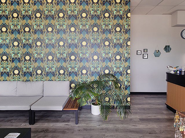Waiting room at Above & Beyond Wellness Spa