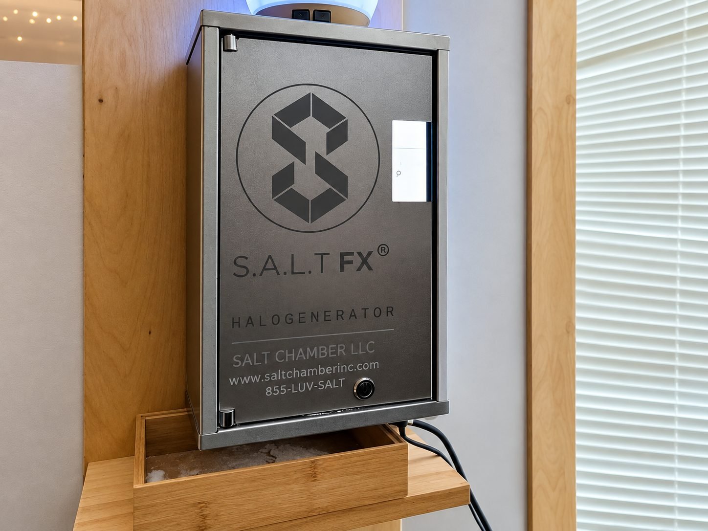 S.A.L.T FX halogenerator used in the salt room at Above & Beyond Wellness Spa in Fenton, MO